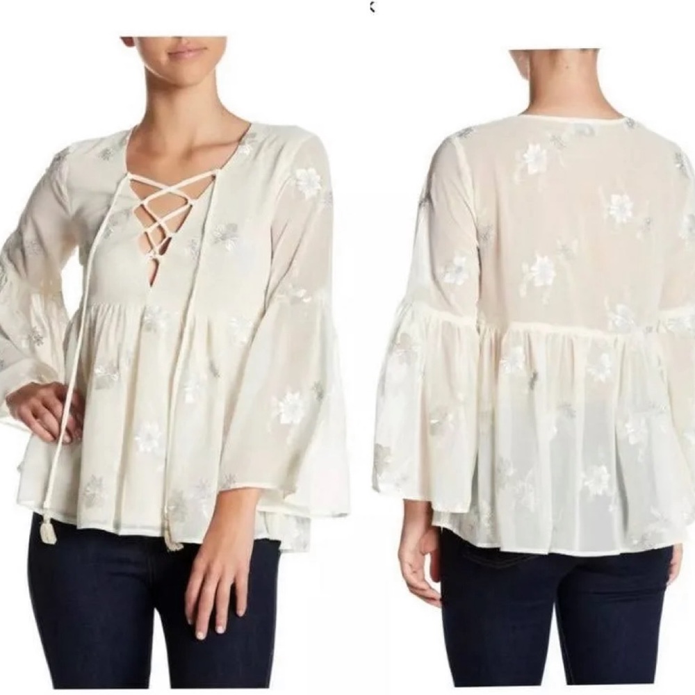 Show Me Your Mumu Poet Tie Top